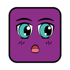 square emoticon face expression