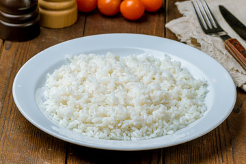 boiled rice in a bowl