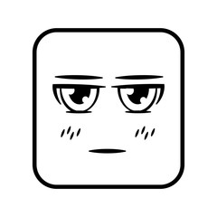 square emoticon face expression