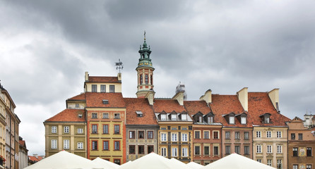Old market square in Warsaw. Poland