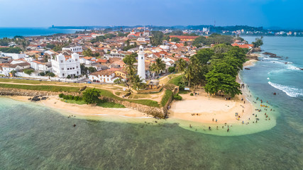 Aerial. Galle city view. Sri Lanka. - obrazy, fototapety, plakaty