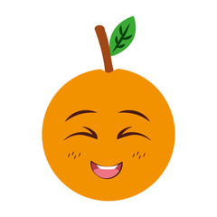kawaii orange cartoon character