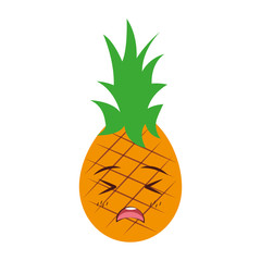 kawaii pineapple cartoon character