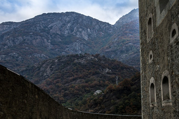 Fototapeta na wymiar Forte di Bard, Valle d'Aosta