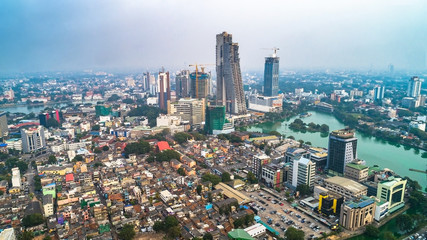 Fototapeta premium Aerial. Colombo - commercial capital and largest city of Sri Lanka.