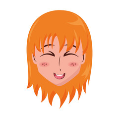 face girl anime manga comic