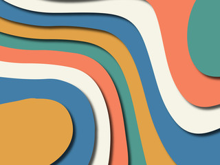 Colorful carving art.Paper cut abstract background with paper cut shapes. Template design layout for business presentations, flyers, posters, invitations