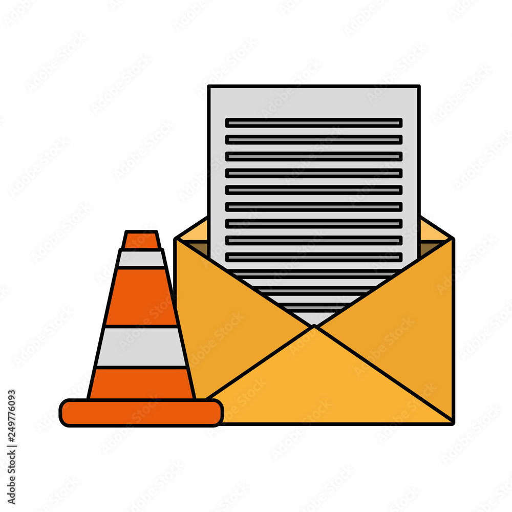 Poster email message warning data