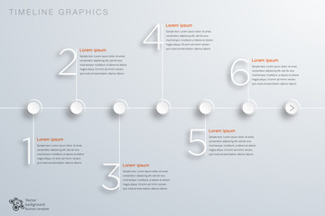 Timeline Chart Design, Vector Graphics,