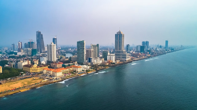 Fototapeta Aerial. Colombo - commercial capital and largest city of Sri Lanka.