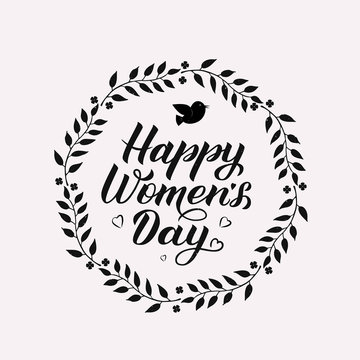 Happy Women`s Day Greeting Card Design. Stock Vector - Illustration of  femininity, international: 86566425