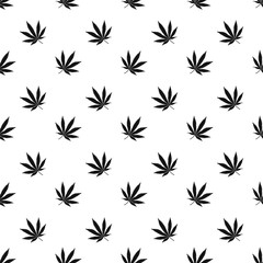cannabis seamless pattern illustration vector