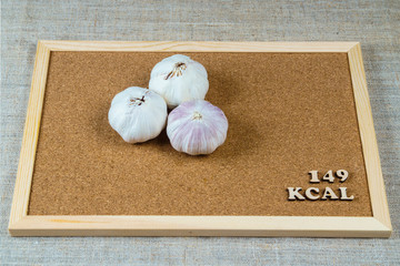 calorie products garlic 149 kcal 100 grams diet