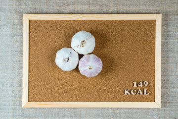 calorie products garlic 149 kcal 100 grams diet