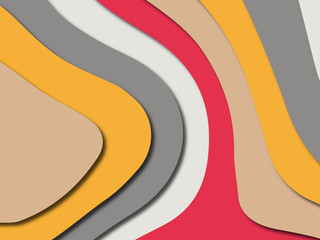 Colorful carving art.Paper cut abstract background with paper cut shapes. Template design layout for business presentations, flyers, posters, invitations