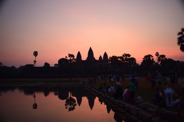 Fototapeta na wymiar Angkor Wat At Sunrise