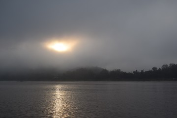 Fototapeta premium Sunrise On The Mekong