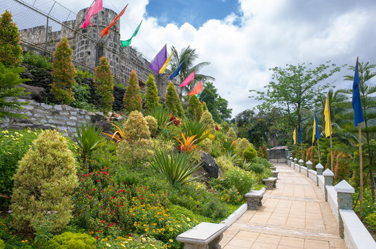 Fort San Andres Garden Path on Romblon Island, Philippines