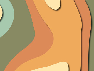Colorful carving art.Paper cut abstract background with paper cut shapes. Template design layout for business presentations, flyers, posters, invitations