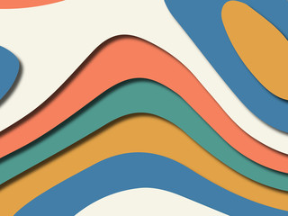 Colorful carving art.Paper cut abstract background with paper cut shapes. Template design layout for business presentations, flyers, posters, invitations