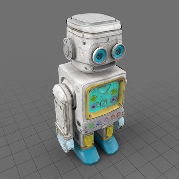 Retro toy robot