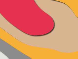 Colorful carving art.Paper cut abstract background with paper cut shapes. Template design layout for business presentations, flyers, posters, invitations