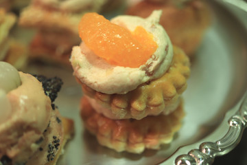 Luxurious decorated snacks