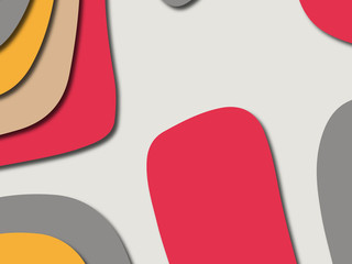 Colorful carving art.Paper cut abstract background with paper cut shapes. Template design layout for business presentations, flyers, posters, invitations