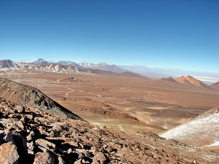 Scenic views and landscapes close to Cerro Toco, Chile