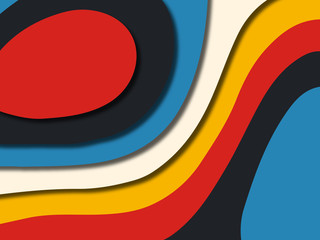 Colorful carving art.Paper cut abstract background with paper cut shapes. Template design layout for business presentations, flyers, posters, invitations