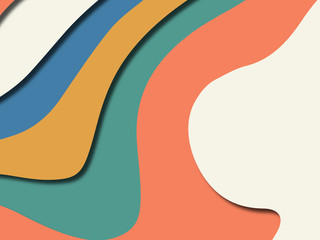 Colorful carving art.Paper cut abstract background with paper cut shapes. Template design layout for business presentations, flyers, posters, invitations