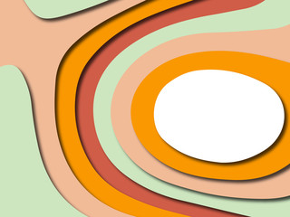 Obraz premium Colorful carving art.Paper cut abstract background with paper cut shapes. Template design layout for business presentations, flyers, posters, invitations