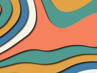 Colorful carving art.Paper cut abstract background with paper cut shapes. Template design layout for business presentations, flyers, posters, invitations