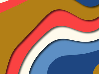 Colorful carving art.Paper cut abstract background with paper cut shapes. Template design layout for business presentations, flyers, posters, invitations