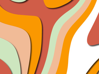Colorful carving art.Paper cut abstract background with paper cut shapes. Template design layout for business presentations, flyers, posters, invitations