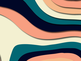 Colorful carving art.Paper cut abstract background with paper cut shapes. Template design layout for business presentations, flyers, posters, invitations