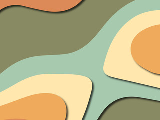 Colorful carving art.Paper cut abstract background with paper cut shapes. Template design layout for business presentations, flyers, posters, invitations