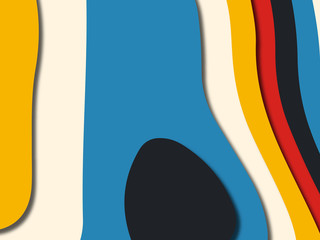 Colorful carving art.Paper cut abstract background with paper cut shapes. Template design layout for business presentations, flyers, posters, invitations