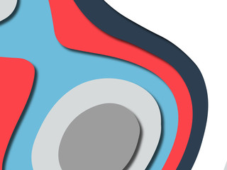 Colorful carving art.Paper cut abstract background with paper cut shapes. Template design layout for business presentations, flyers, posters, invitations