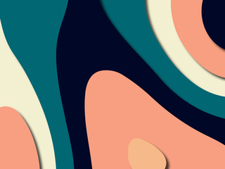 Colorful carving art.Paper cut abstract background with paper cut shapes. Template design layout for business presentations, flyers, posters, invitations