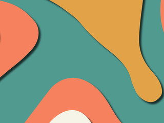 Colorful carving art.Paper cut abstract background with paper cut shapes. Template design layout for business presentations, flyers, posters, invitations