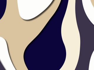 Naklejka premium Colorful carving art.Paper cut abstract background with paper cut shapes. Template design layout for business presentations, flyers, posters, invitations