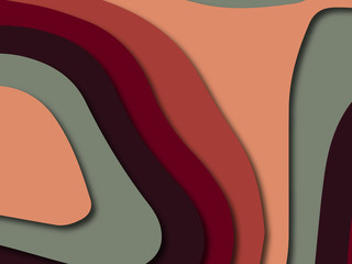 Colorful carving art.Paper cut abstract background with paper cut shapes. Template design layout for business presentations, flyers, posters, invitations