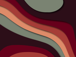 Colorful carving art.Paper cut abstract background with paper cut shapes. Template design layout for business presentations, flyers, posters, invitations