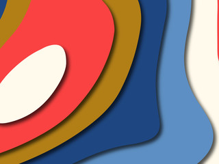 Colorful carving art.Paper cut abstract background with paper cut shapes. Template design layout for business presentations, flyers, posters, invitations