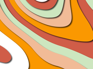 Colorful carving art.Paper cut abstract background with paper cut shapes. Template design layout for business presentations, flyers, posters, invitations