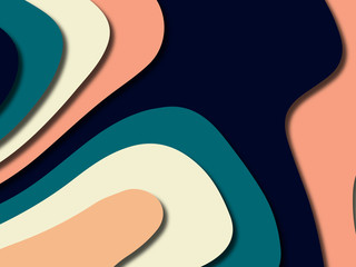 Colorful carving art.Paper cut abstract background with paper cut shapes. Template design layout for business presentations, flyers, posters, invitations