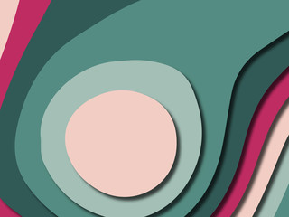 Colorful carving art.Paper cut abstract background with paper cut shapes. Template design layout for business presentations, flyers, posters, invitations