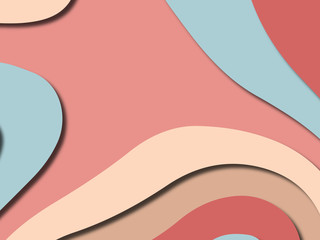 Colorful carving art.Paper cut abstract background with paper cut shapes. Template design layout for business presentations, flyers, posters, invitations