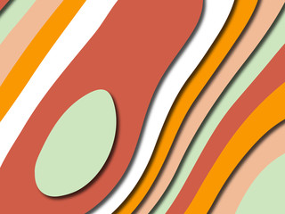 Colorful carving art.Paper cut abstract background with paper cut shapes. Template design layout for business presentations, flyers, posters, invitations